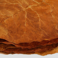 Nahaufnahme des Rohtabaks.