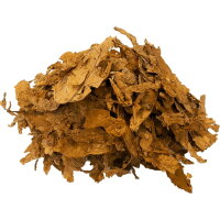 Ein Haufen geschnittenen Rohtabaks.