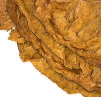 Nahaufnahme des Rohtabaks.